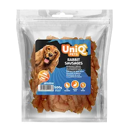 Ласощі для собак UniQ PETS Сосиски з кролика 500 г