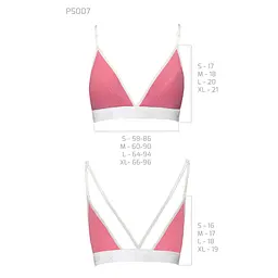 Спортивний топ з подвійними бретелями Passion PS007 TOP S, pink - мініатюра 5