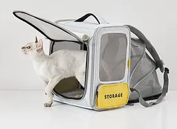 Рюкзак-переноска Petkit Breezy xZone Pet Carrier Grey (P7703) - мініатюра 2