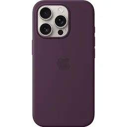 Чохол Silicone Case with MagSafe для Apple iPhone 16 Pro Plum AAA [116585] - мініатюра 2