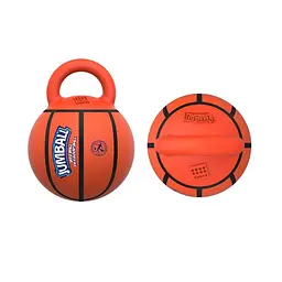 Іграшка для собак Gigwi Jumball Баскетбольний М'яч c Гумовою Ручкою Помаранчевий - мініатюра 5