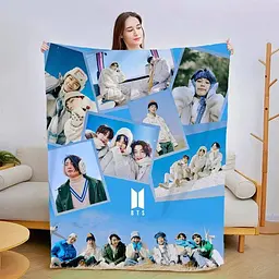 Плед 3D новорічний Зимовий BTS №1 15379 135х160 см