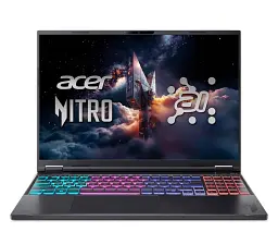Ноутбук Acer Nitro 16 AI – Ryzen AI 9 365 | 16'' 2560 x 1600 (WQXGA) | 16GB | 1TB | NoOS | RTX 5070Ti (PL)