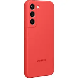 Оригінальний силіконовий чохол Silicone Cover для Samsung Galaxy S22 (S901) EF-PS901TPEGRU Glow Red