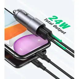 Зарядний пристрій Ugreen USB-A Dual 24W QC Grey (CD130) (50592) - мініатюра 2