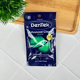 Флос-зубочистки DenTek Advanced Clean потрійне очищення 20 шт