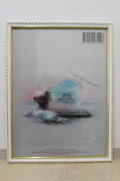 Фоторамка 30х42, біла із золотим обрамленням, 1715-015-3G, СКЛО + ДВП                                                                                                                                                                                                                                                                                                                                                                                                       