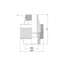Муфта PPR Thermo Alliance 32х1" ЗР DSB307 - мініатюра 1