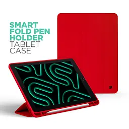 Чохол-книжка для планшета Apple iPad 10.2 (2019)/10.2 (2020)/10.2 (2021), Smart Fold Pen, червоний, 10.2 дюймів, з екошкіри + TPU, з магнітною застібкою, підставкою, тримачем під стилус, протиударний, з функцією Wake/Sleep, ArmorStandart (ARM74932) - мініатюра 3