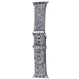 Ремінець Bling World Rock Diamond для Apple Watch 42(ser.1-3)/44/45/46/49mm Срібний