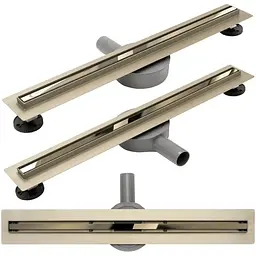 Душовий канал Rea Neo Slim mirror gold pro 100 см REA-G5612