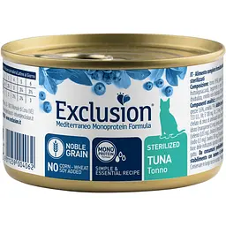Консерви Exclusion Sterilized Tuna для стерилізованих котів з тунцем 85 г