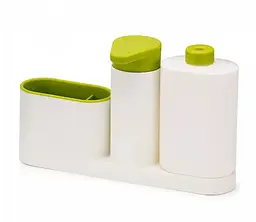 Органайзер для кухні Sink Tidy Set 3 в 1 Дозатор миючих засобів + дозатор мила + тримач кухонного приладдя - мініатюра 4