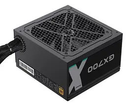 Блок живлення 700 Вт, GameMax GX-700, чорний, 80+ золотистий, 12 см, 3xMolex/6xSATA/4x6+2-pin/2x4+4-pin/1x20+4-pin, захист