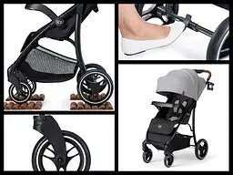 Прогулянкова коляска Kinderkraft Cruiser LX Grey - мініатюра 9