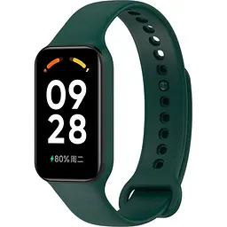 Ремінець ArmorStandart Silicone для Mi Band 8 Active / Redmi Smart Band 2 Dark Green [ARM73996] [103393] - мініатюра 4