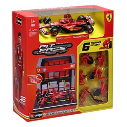 Ігровий набір Bburago Pit Pass Ferrari SF-24 1:43 (18-36862 (#16)) - мініатюра 5