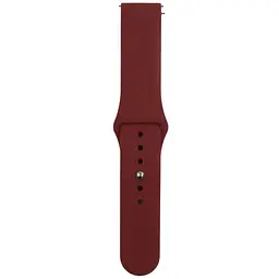 Ремінець Silicone 20 mm Watch Active/Galaxy S4 42 mm/Gear S2/Xiaomi Amazfit Burgundy