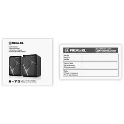 Акустична система REAL-EL S-75 Black (EL121100015) - мініатюра 6