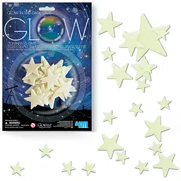 Набір сяючих наклейок 4M Glow Зірки 16 штук (00-05210) - мініатюра 3