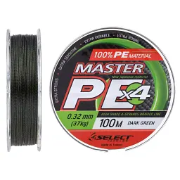 Шнур Select Master PE 100 м (темн.-зел.) 0.32 мм 37 кг - мініатюра 2