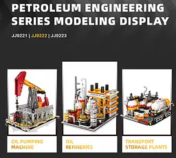 Конструктор нафтова насосна машина Jie Star Oil Pumping machine інженерний конструктор, нафтовий насос, конструктор для дітей та дорослих, 666 деталей - мініатюра 9