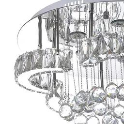 Люстра стельова Brille кришталева LED 72W WW+NW+CW CH (BR-989C/1) - мініатюра 2