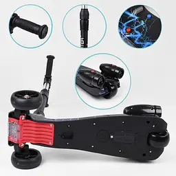 Самокат дитячий Best Scooter 60х82х64 см Чорно-синій 000231566 - мініатюра 3