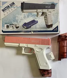 Акумуляторний водяний пістолет G-Toys Water Gun Glock рожевий (2248876024) - мініатюра 3