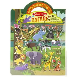 Набір для творчості Melissa&Doug Об'ємні багаторазові наліпки Сафарі (MD9106)
