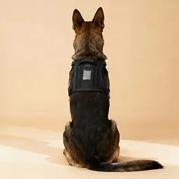 Шлейка для собак Best Friend, тактичний жилет із ручкою та системою MOLLE чорний, M - мініатюра 8
