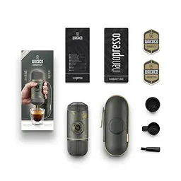 Портативна еспресо-кавоварка Wacaco Nanopresso темно-сіра з чохлом, механічна, для меленої кави - мініатюра 3