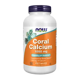 Кальцій Now Foods 1000 мг (Coral Calcium) - 250 капсул