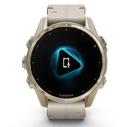 Смарт-годинник Garmin fenix 8 43mm, AMOLED, Saph, SftGldSS/FogGryLeatherBnd, Excl, GPS (010-02903-40) - мініатюра 2