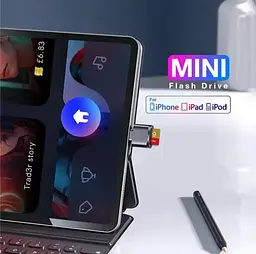 Адаптер для читання Micro TF SD-карт, конвертер для Iphone Ipad OTG в Micro SD - мініатюра 7