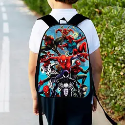 Рюкзак дитячий людина павук, спайдермен "Spiderman" 34х27см, міський ранець для хлопчика з принтом (00389)
