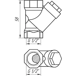 Фільтр грубого очищеня Arco 1/2″ 01830 Spain 000000707 - мініатюра 5