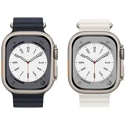 Ремінець Hoco iWatch WA12 Original series marine double buckle silicone strap (38/40/41 мм) midnight blue - мініатюра 7