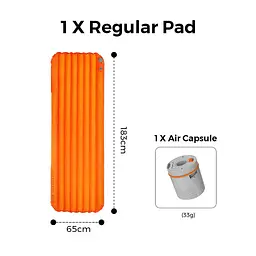 Килимок самонадувний туристичний Flextail Tiny 7см - мініатюра 2