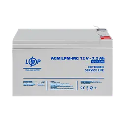 Акумулятор мультигелевий LPM-MG 12V - 7.2 Ah - мініатюра 2
