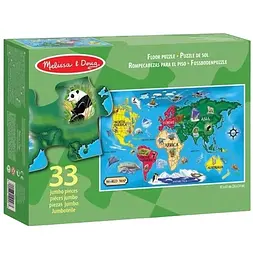 Мега-пазл Melissa&Doug Карта світу, 33 елементи (MD10446)