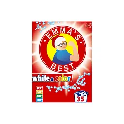 Порошок Emma's Best 1.93 кг на 35 прань — оптимальний розмір для дому