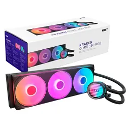 Система рідинного охолодження NZXT Kraken Core 360 Black with RGB fans Single Fra (RL-KR36C-B1) - мініатюра 2