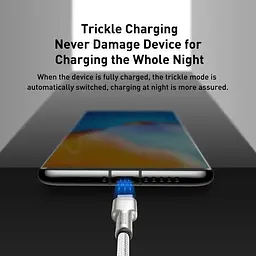 Кабель Baseus Cafule Metal Data Cable USB-A to USB-C 1m White (CAKF000102) [169650] - мініатюра 6