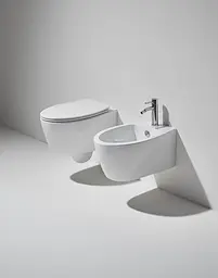 Унітаз підвісний Simas Lft Spazio з кришкою soft-close LFT18-F85-LFT006 Glossy white, Білий - мініатюра 2