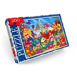 Пазли дитячі Danko Toys Русалонька 260 ел. Синій (IP-177-P-1194)