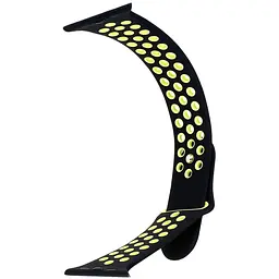 Ремінець Apple Watch Nike Sport 42/44/45/46/49 mm Чорний Flash