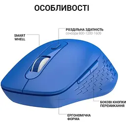 Миша OfficePro Wireless синя (M230С) - мініатюра 4