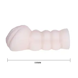 Мастурбатор Baile Man's Masturbator Vagina, 15.5 см (білий) - мініатюра 6