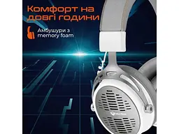 Навушники з мікрофоном Meetion BTH013 White (MT-BTH013-B) - мініатюра 6